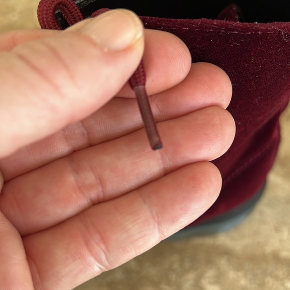 PAGE CHERRY RED VELVET BOOT. NWOT - Picture 6 of 11